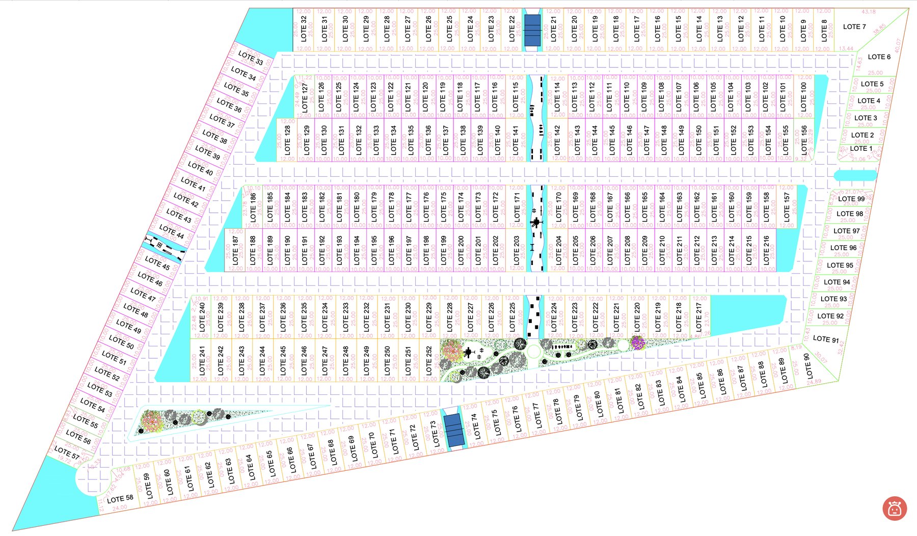 Plano de lotificación Náutilus Etapa 1
